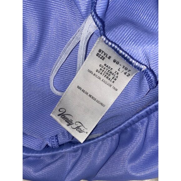 Vintage Vanity Fair Short‎ Sleeve Button-Up Pajama Set With Elastic Waist Pants - Picture 9 of 9